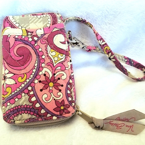 Vera Bradley Wristlet Wallet | Paisley Meets Plaid | Retired Print - Picture 3 of 9